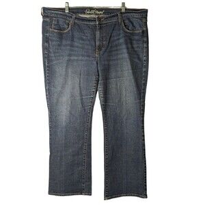 Old Navy Women's The Sweetheart Stretch Flat Front Straight Leg Jeans Size 18